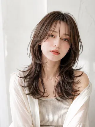 セミロング 清家 大輔のヘアスタイル