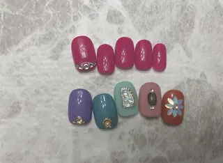 ネイル パラあり！フィルイン 美フォルムのネイルデザイン