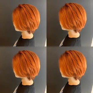 ショート カラー ✨縮毛矯正✖︎顔周り レイヤー✨ナカムラのヘアスタイル