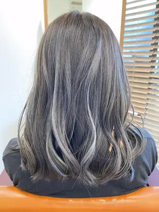 ロング カラー ハイライト⭐️上野 高広のヘアスタイル