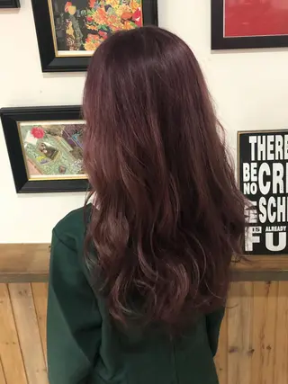 ロング カラー ヘアアレンジ 吉田裕太/ハイライト ダブルカラーのヘアスタイル