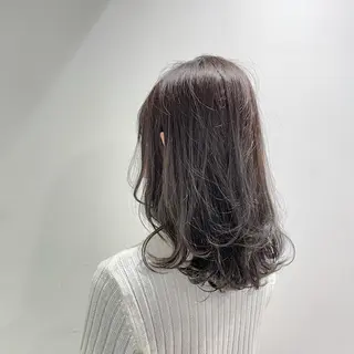 セミロング カラー 赤み消しカラー 🍀JUNKIのヘアスタイル