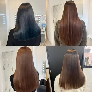 ミディアム ✨縮毛矯正✖︎顔周り レイヤー✨ナカムラのヘアスタイル