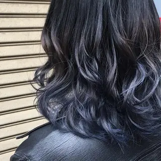 セミロング カラー sano sayakaのヘアスタイル