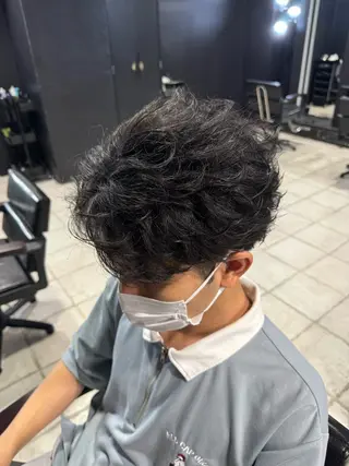 ヘアアレンジ メンズ メンズ専門 美容師✨ アメ村 堀江颯瑛のヘアスタイル