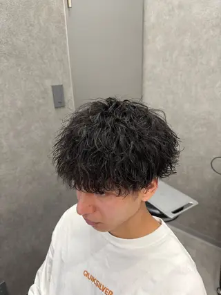 ショート カラー パーマ メンズ メンズ特化 👑YUTAのヘアスタイル