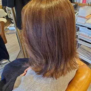 ミディアム カラー マツエク・マツパ アイブロウ パーマ ネイル spa hair ark 富井直美のヘアスタイル