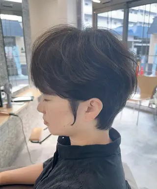 ショート カラー 近鉄奈良ショートヘア 清水力也のヘアスタイル