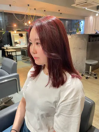 カラー 🎀西川芽依/ 暖色カラー🎀のヘアスタイル