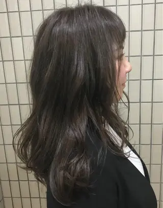 ミディアム カラー ヘアアレンジ 【体験】韓国 メイク&ヘア天神のヘアスタイル