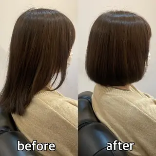 ミディアム 濱本 浩安のヘアスタイル