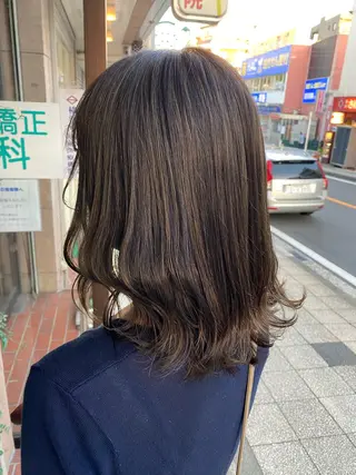 ミディアム カラー 透明感カラー/韓国 ヘア🩶yuri🩵のヘアスタイル