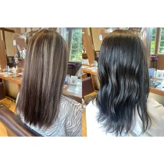 ミディアム カラー ヘアアレンジ topstylist 野口 雅のヘアスタイル