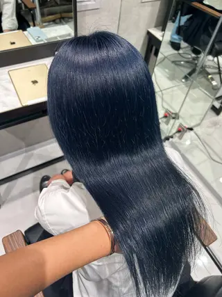 ロング 透明感カラー💙 束感マツエク🪼海月のマツエク・マツパデザイン