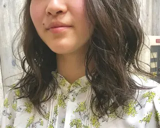ロング パーマ 竹嶌 健吾のヘアスタイル