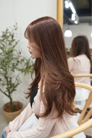 ロング カラー 🪞透けヘア髪質改善 艶ベージュ/nagiのヘアスタイル