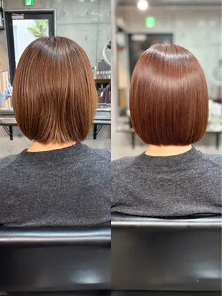 ショート カラー パーマ ショートボブ髪質改善 縮毛矯正のプロ山道潤のヘアスタイル