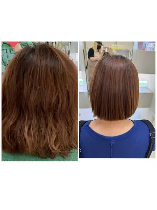 ミディアム タカハシ リナのヘアスタイル