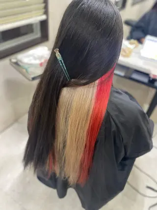 ロング カラー 中目黒ブリーチカラー ボブ橋本青輝のヘアスタイル