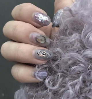 ネイル パラあり！フィルイン 美フォルムのネイルデザイン