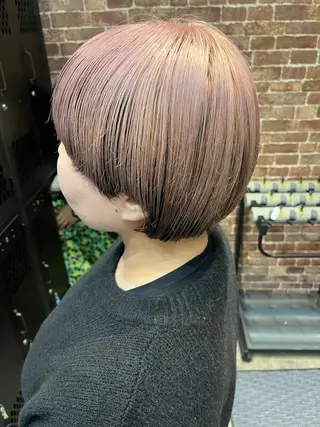 ミディアム カラー 久木原 ゆりのヘアスタイル