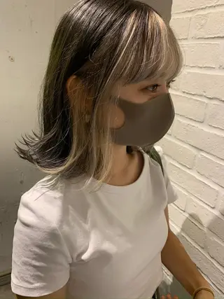 ミディアム カラー シノザキ/薬院/ボブ /ショート/髪質改善のヘアスタイル