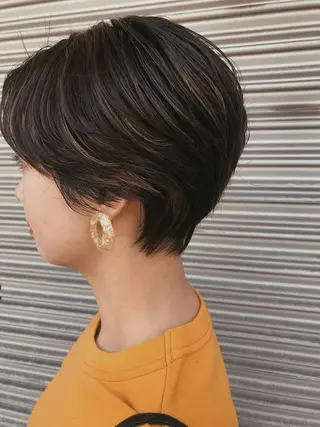 ショート カラー ヘアアレンジ マツエク・マツパ Kawaguchi Arisaのヘアスタイル