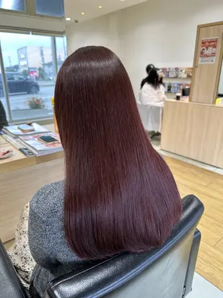 ロング KO コウ 【SARA 新宮店】のヘアスタイル