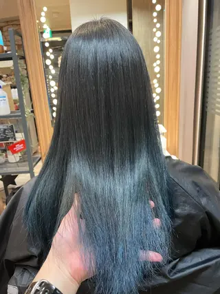 ロング カラー パーマ なりたいを叶えます! 出口 紗依のヘアスタイル