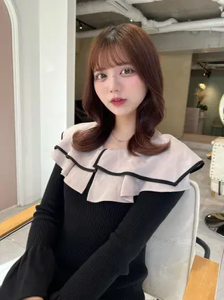 ミディアム 無料カットモデル募集 まっすー🎩のヘアスタイル