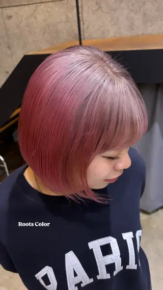 ショート カラー ツヤ髪ハイトーン ×レイヤー🌝リオのヘアスタイル