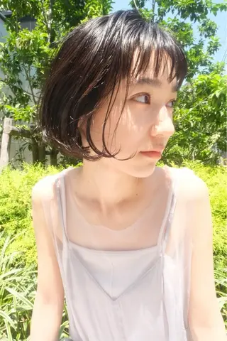 ミディアム 透明感カラー/似合わ せカット/大島実加永のヘアスタイル