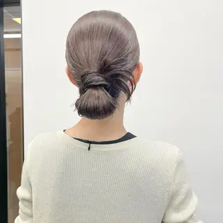 セミロング ヘアアレンジ 初めてのショート お任せください✂️のヘアスタイル