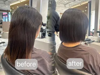 ミディアム yoshino /ナチュラル縮毛のヘアスタイル