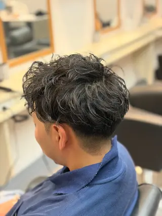 パーマ メンズ メンズ特化/パーマ/ フェードWATARUのヘアスタイル