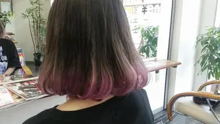 ミディアム カラー ヘアアレンジ 芝 幸大のヘアスタイル