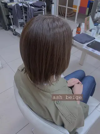 ミディアム カラー ✂︎レディース のメンズカット屋さんのヘアスタイル