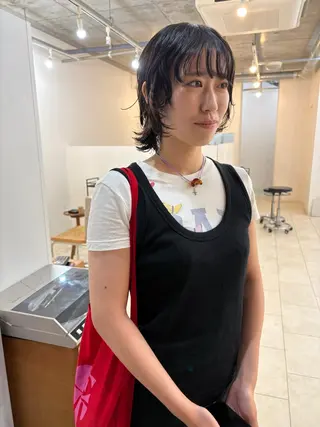 ショート パーマ eri kinjoのヘアスタイル