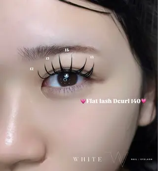 マツエク・マツパ Luna WHITEのマツエク・マツパデザイン