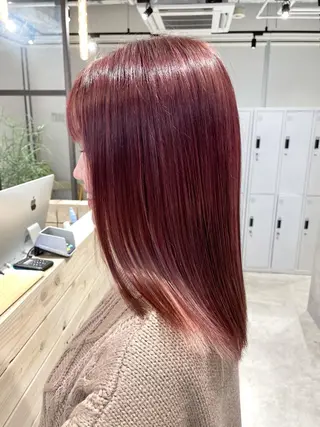 ロング カラー ハイトーン×レイヤー ／遠藤将太のヘアスタイル
