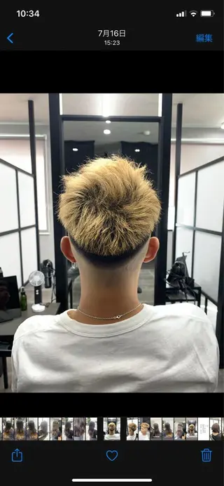 ショート カラー 菊地 旬のヘアスタイル