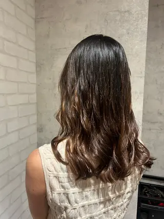 セミロング パーマ パーソナルカラー 診断🍀マリンのヘアスタイル