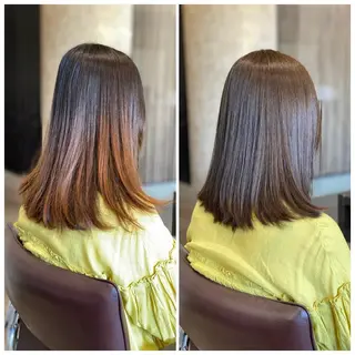 セミロング カラー 宮城 将大のヘアスタイル