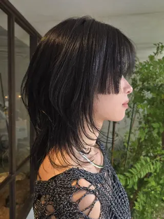 セミロング パーマ 韓国好き🇰🇷 美容師MIKUのヘアスタイル