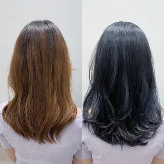 セミロング 顔まわりカット🌟 くびれヘア/寺門遥輝のヘアスタイル
