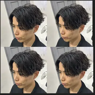 ショート カラー パーマ ヘアアレンジ メンズ 🔥メンズパーマ 特化 渡辺一翔のヘアスタイル