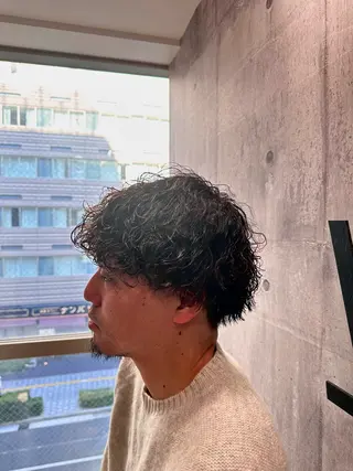 ショート パーマ 髪質改善/ウスイ アイキ/_WHITEのヘアスタイル