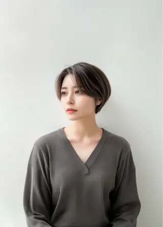 ショート カラー 縮毛矯正 特化生田のヘアスタイル