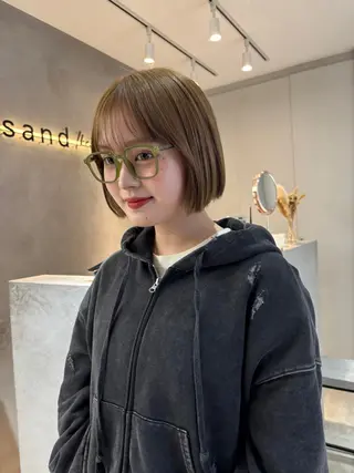 ショート カラー 撮影モデル 様募集中🫧ももかのヘアスタイル