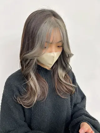 ロング カラー noa  🦋 ブリーチ/暖色のヘアスタイル